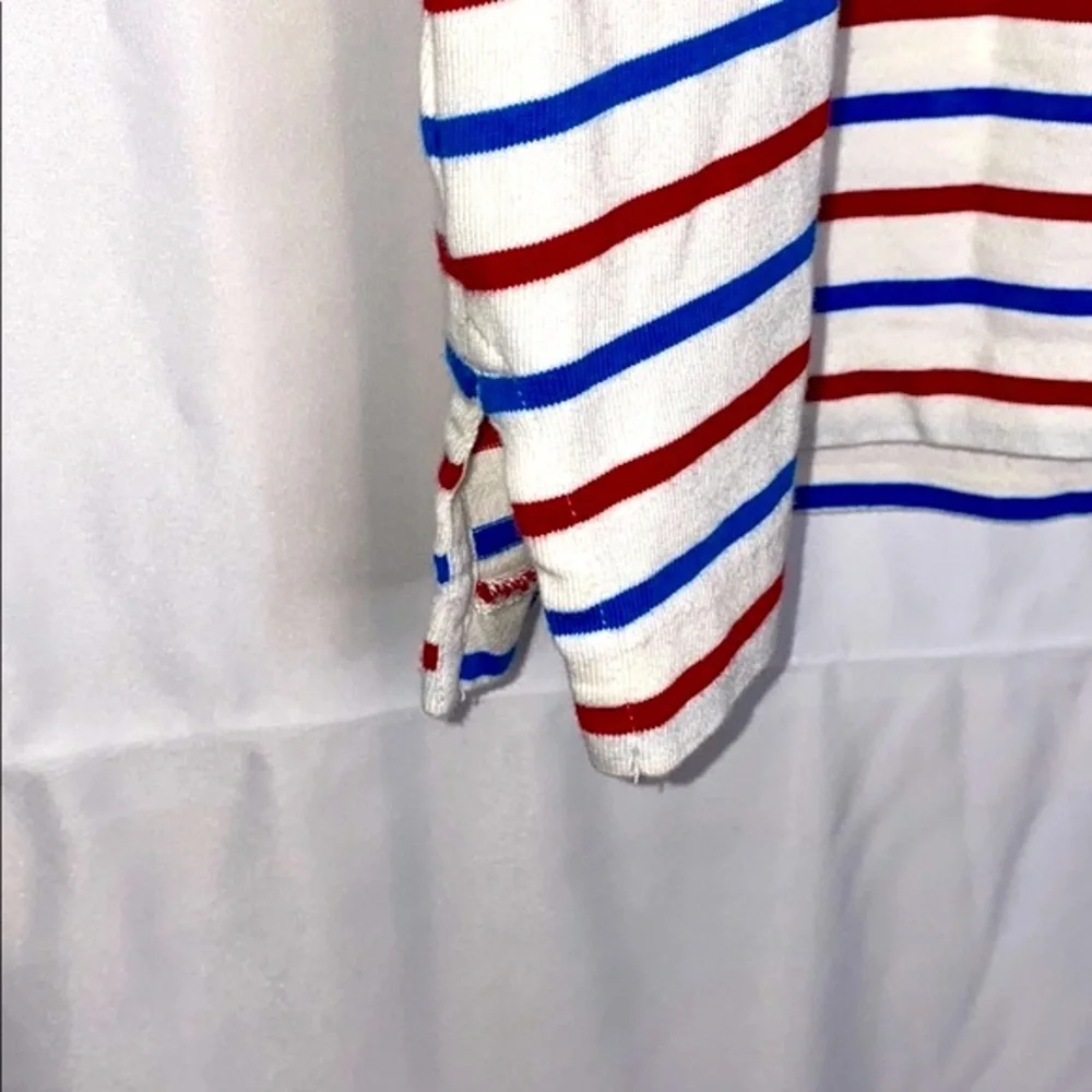 J.Crew Factory Red, White & Blue Striped Short Sleeve Tee – Women’s XL
